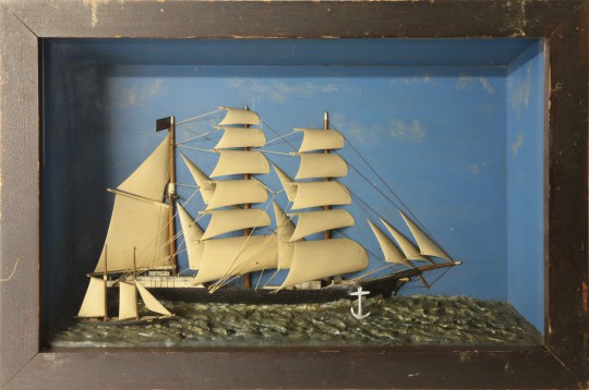 Antique Shadow Box of the Vessel "Swansea"