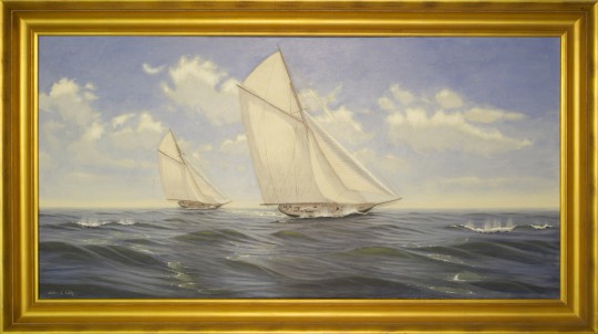 Alan J. Eddy "Clear Day Sailing" Oil on Canvas