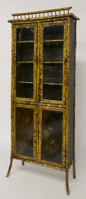 19th Century English Bamboo Cabinet