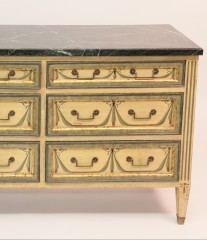 Louis XVI Style Six Drawer Hand Painted Chest