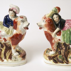 Pair of 19th Century Staffordshire Figural Groups