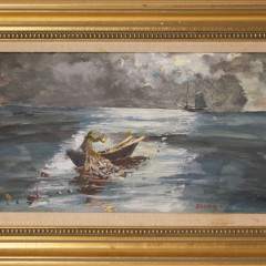 Oil on Canvas "Moonlight Seiner"