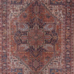 Semi-Antique Hand Woven Heriz Carpet