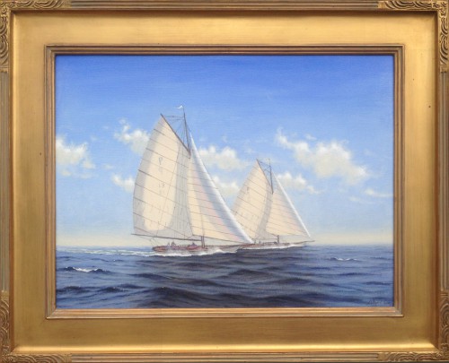 Alan J. Eddy Oil on Canvas "Clear Day Sailing"