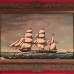 Salvatore Colacicco Oil on Board "Portrait of a Clipper in the Arctic"