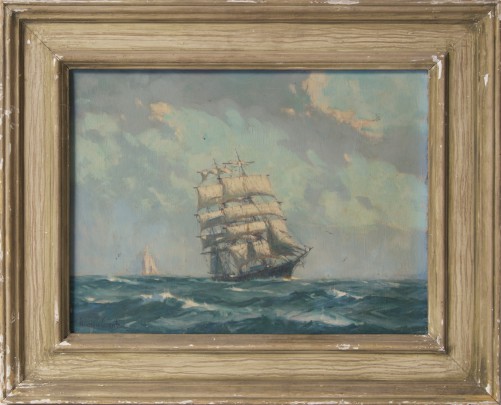 Gordon Grant Oil on Masonite "The North Atlantic"