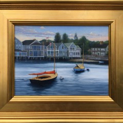 Yasemin Tomakan Oil on Board "Looking Towards Easy Street, Nantucket"