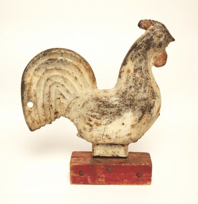 19th Century Rooster Form Windmill Weight