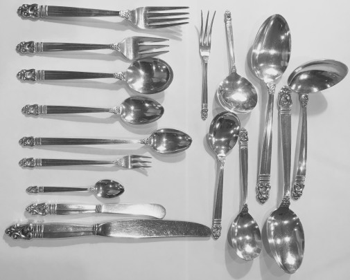 Royal Danish Sterling Silver Flatware Service 141 pieces