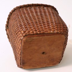 19th Century Square Swing Handle Nantucket Berry Basket