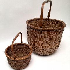 Two Mitchy Ray Nantucket Baskets