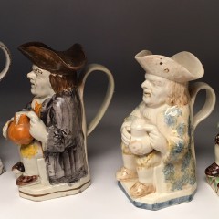 18th Century English Staffordshire Creamware Toby Jug