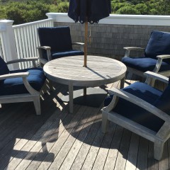 Set of Four Gloster Ventura Teak Chairs and Table