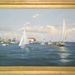 David Bradford Oil on Canvas "View of Brant Point"