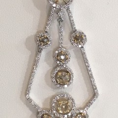 18k White Gold and Diamond Pendant