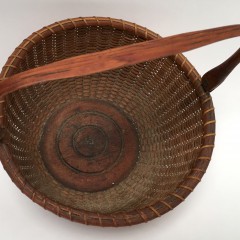 Mitchy Ray Round Swing Handle Nantucket Basket