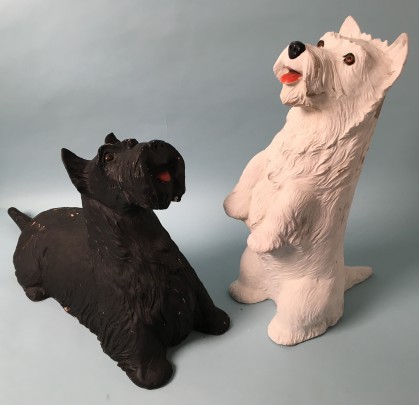 Pair of Papier Mache "Scotch" Advertising Figures