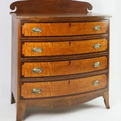 American Bow Front Chest of Drawers