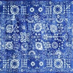 Hand Woven Tone on Tone Wool Tabriz Carpet