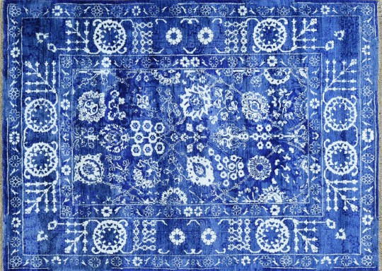 Hand Woven Tone on Tone Wool Tabriz Carpet