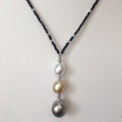 10mm – 13.5 mm South Sea Pearl Drop Necklace