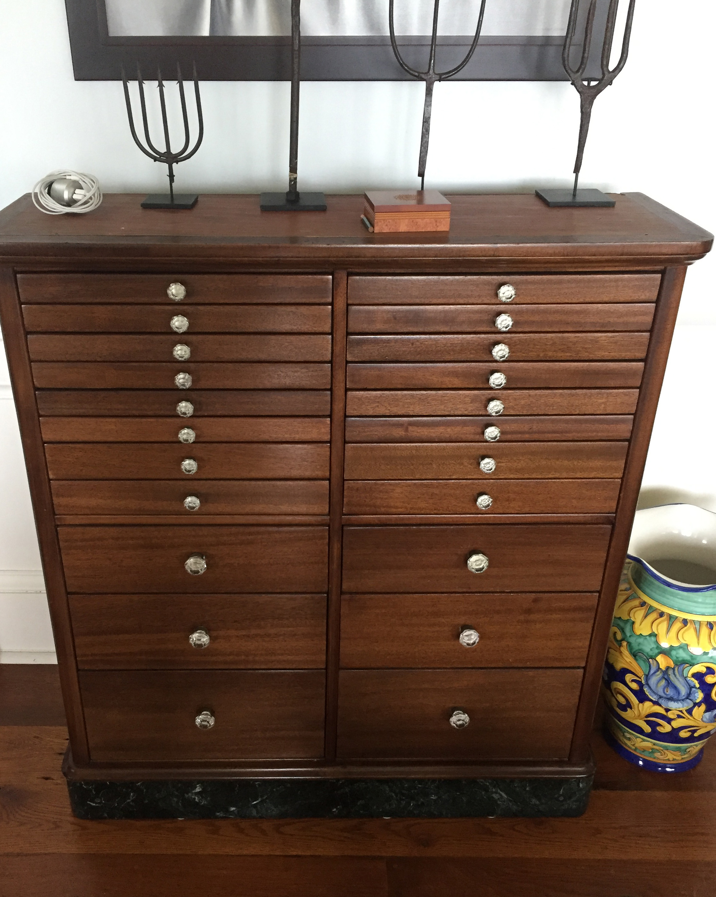Dental 19th Century Walnut MultiDrawer Dental