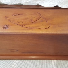 Contemporary Nantucket Decorated Cedar Blanket Chest