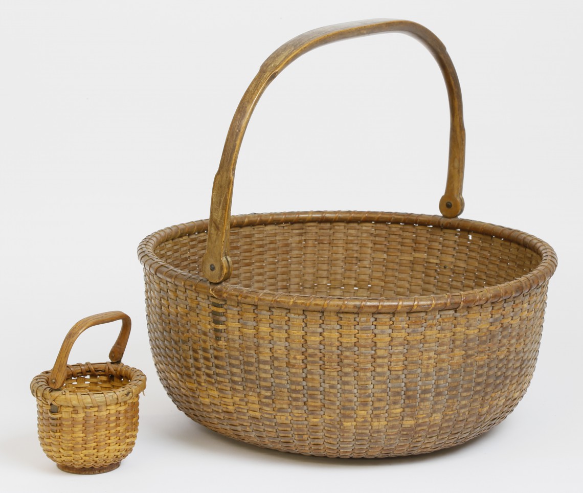 Nantucket Basket Davis Hall Large Round Swing Handle Nantucket Basket