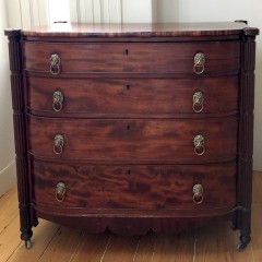 19th Century Mahogany Bowfront Chest of Drawers