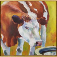 Katie Trinkle Legge Oil on Canvas “Cow”