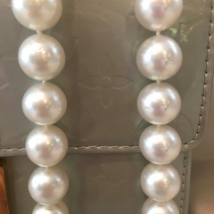 Fine 12.3mm x 15.5mm White South Sea Graduated Pearl Necklace