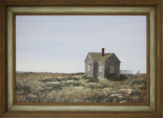 James H. Cromartie Oil on Canvas “House in the Dunes”