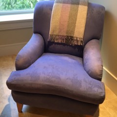 “Designer Guild” Lavender Upholstered Armchair