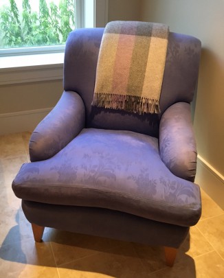 “Designer Guild” Lavender Upholstered Armchair