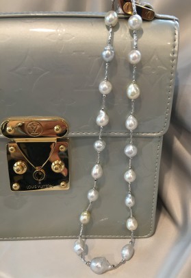 8mm – 12 mm White South Sea Baroque Pearl Necklace