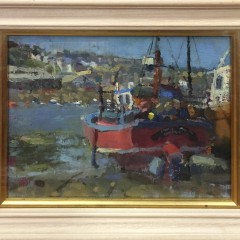 B. Hilton Oil on Board “Fishing Tug”