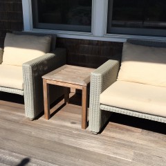 Pair of Kingsley Bate Woven Outdoor Club Chairs