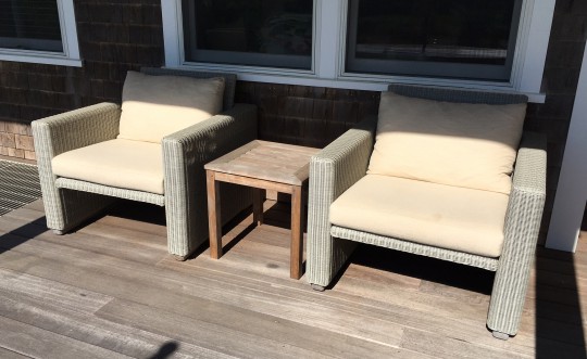 Pair of Kingsley Bate Woven Outdoor Club Chairs