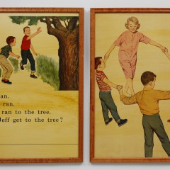 Set of Four “Dick and Jane” Prints