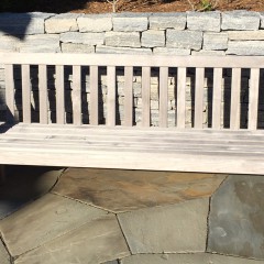 Teak Wood Slatted Settee