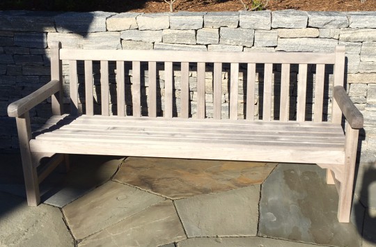 Teak Wood Slatted Settee