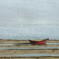 Robert Stark, Jr. Oil on Canvas “Clamming at Low Tide”