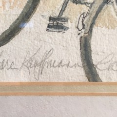 Barbara Kauffman Locke Watercolor on Paper “The Chanticleer”