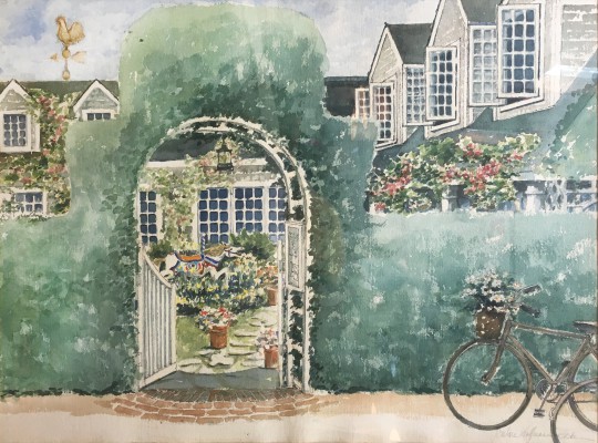 Barbara Kauffman Locke Watercolor on Paper “The Chanticleer”