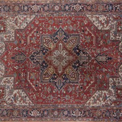 Hand Woven Wool Heriz Carpet