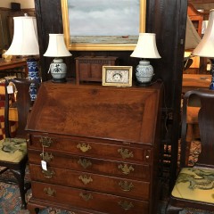 18th Century American Walnut Slant Front Desk