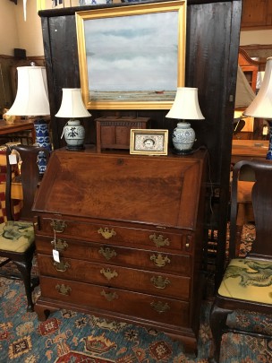 18th Century American Walnut Slant Front Desk