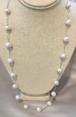 10mm White South Sea Baroque Pearl Necklace