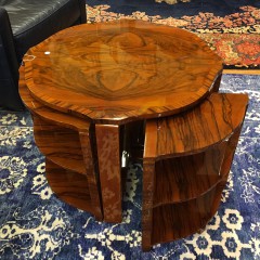 Art Deco Style Rosewood Pull-out Side Table