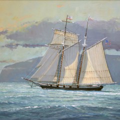 90-3520 William Lowe Topsail Schooner Unframed